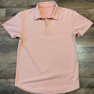 Peach Polka Dot Men's Shirt by BYLT